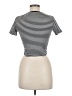 Zara Stripes Ivory Short Sleeve Turtleneck Size M - photo 2
