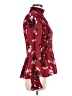 Gibson 100% Polyester Burgundy Long Sleeve Blouse Size M - photo 4