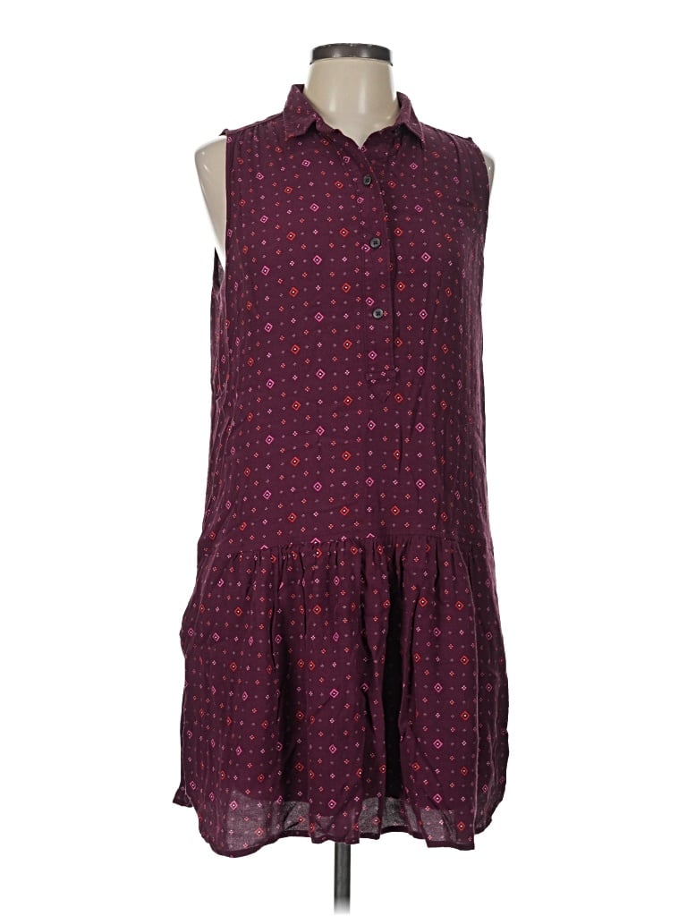 Pre-owned Gap Casual Dress In Burgundy