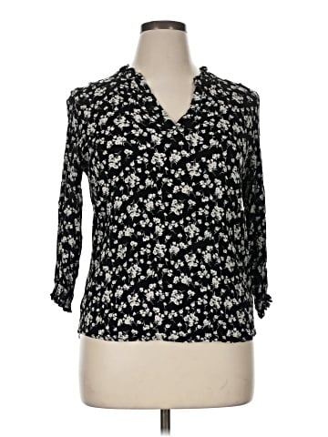 Monday Fun 3/4 Sleeve Blouse (view 1)