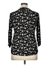 Monday Fun 100% Rayon Floral Black 3/4 Sleeve Blouse Size XL - photo 2