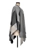 Eileen Fisher 100% Wool Gray Poncho One size (tall) - photo 4