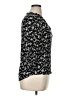Monday Fun 100% Rayon Floral Black 3/4 Sleeve Blouse Size XL - photo 4