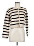 Line & Dot Stripes Ivory Tan Cardigan Size M - photo 1