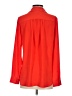 Ann Taylor 100% Polyester Orange Red Long Sleeve Blouse Size XS - photo 2