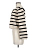 Line & Dot Stripes Ivory Tan Cardigan Size M - photo 5