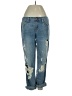 J.Crew 100% Cotton Hearts Blue Jeans Size 25 waist - photo 1