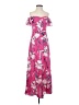 Leith 100% Polyester Floral Pink Casual Dress Size XXS - photo 1
