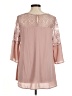 Jodifl 100% Polyester Pink 3/4 Sleeve Blouse Size M - photo 2