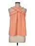 J.Crew 100% Polyester Orange Sleeveless Blouse Size 8 - photo 1