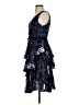 MARCHESA notte 100% Polyester Paisley Blue Cocktail Dress Size 0 - photo 5