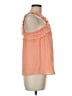 J.Crew 100% Polyester Orange Sleeveless Blouse Size 8 - photo 4