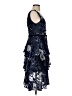 MARCHESA notte 100% Polyester Paisley Blue Cocktail Dress Size 0 - photo 4