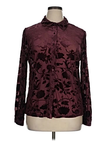 Ultra Pink Long Sleeve Blouse (view 1)