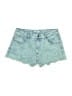 Forever 21 Hearts Blue Denim Shorts Size 28 waist - photo 1