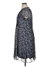 MSK 100% Polyester Print Blue Casual Dress Size 16 - photo 5