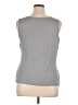 Avenue 100% Polyester Gray Sleeveless Blouse Size 14 Plus - photo 2