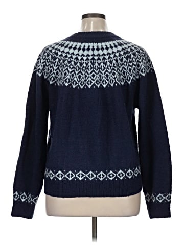 Cosmic Blue Love Pullover Sweater (view 2)