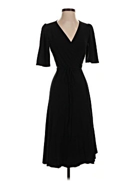 anne klein wrap dress Anne Klein Women's 3/4 Sleeve Classic V-Neck Wrap Dress Black at Amazon  Women's Clothing store