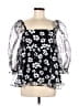 Storia Black 3/4 Sleeve Blouse Size L - photo 1