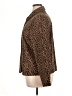 Briggs Animal Print Brown Long Sleeve Blouse Size 1X - photo 5