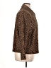 Briggs Animal Print Brown Long Sleeve Blouse Size 1X - photo 4