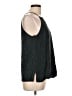 Zara Jacquard Blue Black Sleeveless Blouse Size L - photo 4