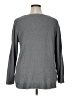 Ann Taylor LOFT 100% Cotton Solid Gray Pullover Sweater Size XL - photo 2