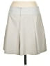 Vince. 100% Leather Solid Ivory Gray Leather Skirt Size 4 - photo 2