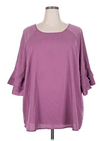 BLOOMCHIC 3/4 Sleeve Top (view 1)