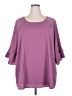 BLOOMCHIC Purple 3/4 Sleeve Top Size 22 - 24 - photo 1