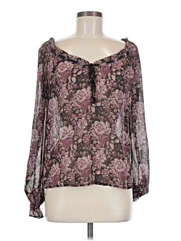 Paige 3/4 Sleeve Silk Top (view 1)
