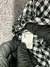 Unbranded Houndstooth Black Casual Pants Size L - photo 7