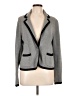 Ann Taylor LOFT 100% Cotton Chevron-herringbone Gray Blazer Size L - photo 1