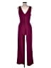 Crystal Sky Solid Burgundy Jumpsuit Size M - photo 2