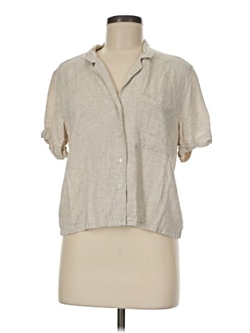 Banana Republic Factory Store Short Sleeve Button-Down Shirt (view 1)