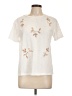 On Twelfth Ivory Short Sleeve Blouse Size L - photo 1