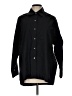J. McLaughlin 100% Cotton Solid Black Long Sleeve Button-Down Shirt Size L - photo 1