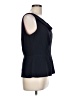 Tahari 100% Polyester Black Sleeveless Blouse Size L - photo 4
