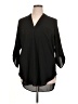 Lush 100% Polyester Black 3/4 Sleeve Blouse Size XL - photo 1