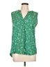 Papermoon 100% Polyester Green Sleeveless Blouse Size L - photo 1