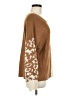 Blu Pepper 100% Acrylic Color Block Brown Pullover Sweater Size M - photo 4