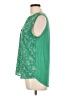 Papermoon 100% Polyester Green Sleeveless Blouse Size L - photo 5