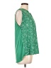 Papermoon 100% Polyester Green Sleeveless Blouse Size L - photo 4