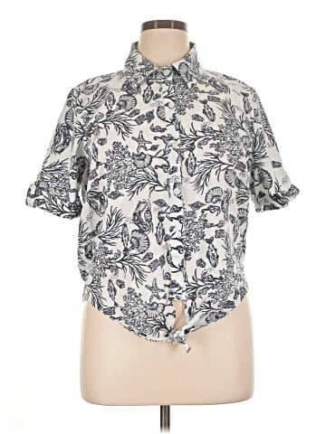 Unique Spectrum Short Sleeve Blouse (view 1)