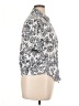 Unique Spectrum 100% Cotton Paisley Silver Black Short Sleeve Blouse Size XL - photo 4