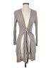 MM. LaFleur 100% Rayon Gray Tan Cardigan Size XS - photo 1