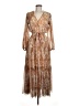 Sheike 100% Polyester Paisley Tan Cocktail Dress Size 8 - photo 1