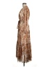 Sheike 100% Polyester Paisley Tan Cocktail Dress Size 8 - photo 5