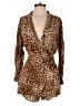 Zara TRF Animal Print Brown Romper Size S - photo 1